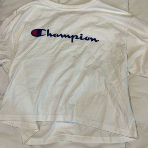Cropped boxy t champion tshirt